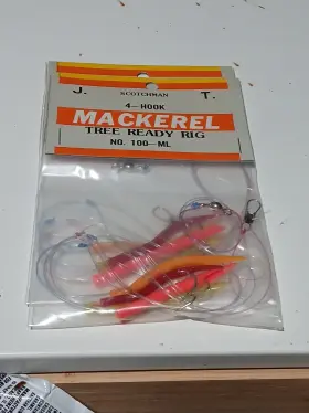 Jaros Tackle 025039161003 Mackerel Tree Ready Rigs # 100ml Fishing Hooks Nip 4 Hook Jigs Lure Jaros Tackle 025039161003 Mackerel Tree Ready Rigs # 100ml Fishing Hooks Nip 4 Hook Jigs Lure