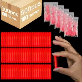 Jenaai Hai-jenaai-3030 500 Pcs Fishing Glow Sticks Bulk For Bobbers Mini Stick Rod Tip Jenaai Hai-jenaai-3030 500 Pcs Fishing Glow Sticks Bulk For Bobbers Mini Stick Rod Tip