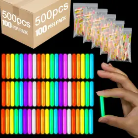 Jenaai Hai-jenaai-3667 500 Pcs Fishing Glow Sticks Bulk For Bobbers Mini Stick Rod Tip