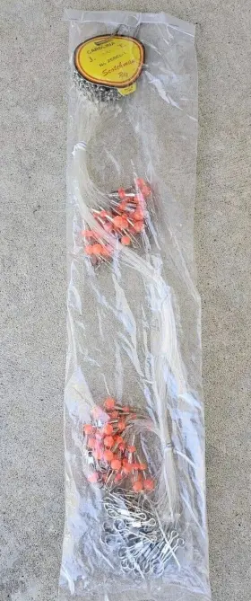 Jeros Tackle 25bcl-1 Lot Of 25 - Scotcgman Rig Double Drop Leader Surf Pier Fishing Spots