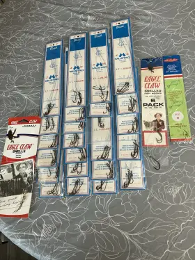 Jeros Tackle 68ldn 24packs Of Mustad Snelled Hooks Size 6 Mostly Plus Others Jeros Tackle 68ldn 24packs Of Mustad Snelled Hooks Size 6 Mostly Plus Others