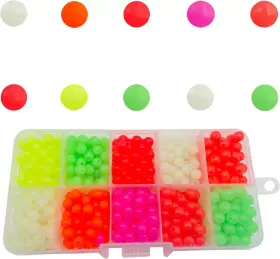 Jiatai Fishing 313030819888 Beads Glow In Dark Plastic Green Colorful Line Bead Rubber Soft