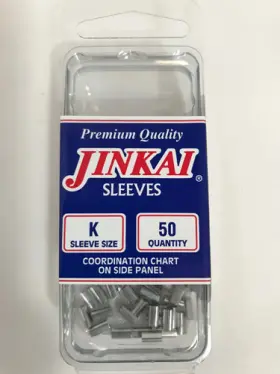 Jinkai 97898 Premium Quality Crimp Aluminum Alloy Sleeves 50 Pack K Size Jinkai 97898 Premium Quality Crimp Aluminum Alloy Sleeves 50 Pack K Size