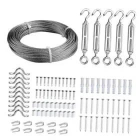 Jinyi 3mm30m 1/8 Wire Rope Kit Turnbuckle Teniosner With Stainless Steel Cable