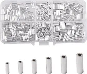 Jl Sport 313056672610 Aluminum Crimp Sleeves For Fishing Line Mono Rigging 400pcs