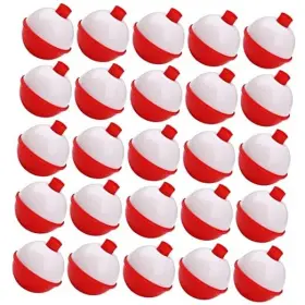 Jl Sport 4333995528 Snap On Fishing Bobbers Hard Abs Round Floats Push 1 Inch 25pcs