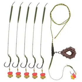 Jl Sport Jlbr-80g Carp Fishing Rigs Kit Flat Pear Sinker With Swivel Hair