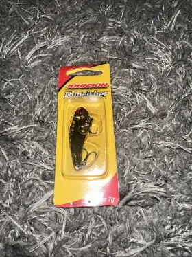 Johnson 022021064274 Thinfisher #thf 1/4-gld Hook Lure 1/4oz 7g -brand New-ships N 24 Hours