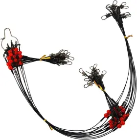 Jshanmei 703681011838 Fishing Leaders Saltwater Tackle Surf Black Stainless Steel