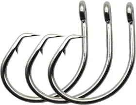 Jshanmei 711181222401 Fishing Hooks Saltwater Tuna Circle 2x Extra Strong Stainless Stee Jshanmei 711181222401 Fishing Hooks Saltwater Tuna Circle 2x Extra Strong Stainless Stee