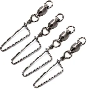 Jshanmei 761330753041 High Strength Fishing Snap Swivels Ball Bearing 8# 350lb -15pcs Black Jshanmei 761330753041 High Strength Fishing Snap Swivels Ball Bearing 8# 350lb -15pcs Black