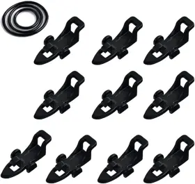 Juedi 613852467398 Fishing Hook Keeper Rod With 3 Different Rubber Black-10pcs Juedi 613852467398 Fishing Hook Keeper Rod With 3 Different Rubber Black-10pcs