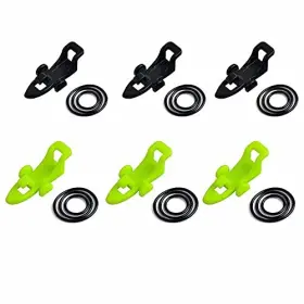 Juedi Jd-ggq5-1 Fishing Hook Keeper Rod Holder With 3 Different 3black 3green