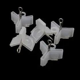 Junfamilee 792483929571 100 Pcs Transparent Fishing Hook Bonnets Treble Protector Safety