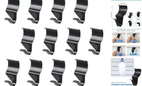 Junhui Jh-25-7-18 Vinyl Siding Hooks Heavy Duty No-drill Outdoor Light Clips Black-12pcs Junhui Jh-25-7-18 Vinyl Siding Hooks Heavy Duty No-drill Outdoor Light Clips Black-12pcs