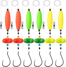 Kaleodam 797999261122 6pcs Catfish Rigs Float Catfishing Multiple Colors Kaleodam 797999261122 6pcs Catfish Rigs Float Catfishing Multiple Colors