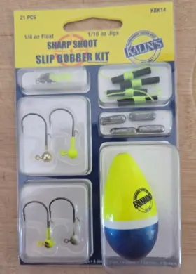 Kalins 088923136150 Sharp Shoot Slip Bobber Kit 1/4oz Float 1/16oz Jigs Free Shipping Kalins 088923136150 Sharp Shoot Slip Bobber Kit 1/4oz Float 1/16oz Jigs Free Shipping