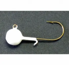 Kalins Wbh132-1 Triple Threat Crappie Jighead White 1/32 Oz. 10-pk. - Kalins Wbh132-1 Triple Threat Crappie Jighead White 1/32 Oz. 10-pk. -