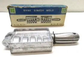 Kassnar Bksm2 Bank Sinker Mold New With Original Package 5 Different Sizes