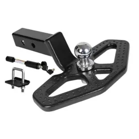 Keazet K2024041501 2 Inch Heavy Duty Trailer Hitch Step With Removable Ball - 6000lbs Capacity