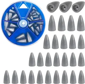 Keyanew 445009939983 Bullet Fishing Sinkers Weights Slip Kit- 29/83pcs Worm A Keyanew 445009939983 Bullet Fishing Sinkers Weights Slip Kit- 29/83pcs Worm A
