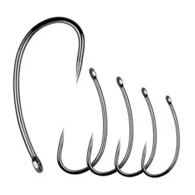Keyanew Kywl044-8245-4#-120pcs-us Barbless Fishing Hooks 120pcs Trout Carp Circle Curve 4# Keyanew Kywl044-8245-4#-120pcs-us Barbless Fishing Hooks 120pcs Trout Carp Circle Curve 4#