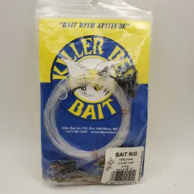 Killer Bee Bait Rig 046773221211 100lb Mono 4ft 8/0 Hook - 5 Pcs New In Pack Killer Bee Bait Rig 046773221211 100lb Mono 4ft 8/0 Hook - 5 Pcs New In Pack