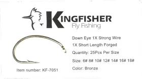 Kingfisher Fly Fishing 840334818335 Scud Nymph Tying Hook #06-100 Pk Kingfisher Fly Fishing 840334818335 Scud Nymph Tying Hook #06-100 Pk