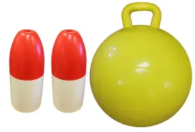 Kufa 166010010405 Sports 6x14-inch Red And White Crab Trap Float Inflatable Yellow Flo