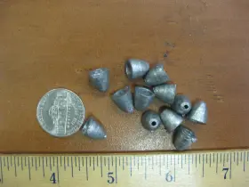 Kufa W072x10 10 Pack Of 1/8oz Worm Weight Sinkers 12 Pcs/pack Kufa W072x10 10 Pack Of 1/8oz Worm Weight Sinkers 12 Pcs/pack