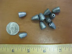 Kufa W073x10 10 Pack Of 3/16oz Worm Weight Sinkers 10pcs/pack Kufa W073x10 10 Pack Of 3/16oz Worm Weight Sinkers 10pcs/pack