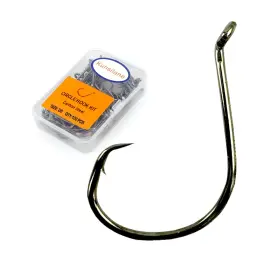 Kunsilane 709345252487 Circle Hooks Catfish For Freshwater And Saltwater 100pcs 2/0 Black