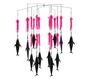 L&s Bait Fr915 Fish Razr Dredge 36 Inch Bar With 18 Ea 9 Squid And 12 Flapz 400lb Mono L&s Bait Fr915 Fish Razr Dredge 36 Inch Bar With 18 Ea 9 Squid And 12 Flapz 400lb Mono