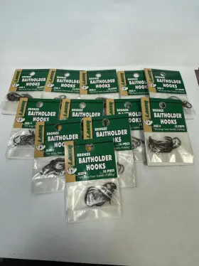 Laker 12010-004 120 12 Packs Of 10 Bronze Aberdeen Fish Hooks Size 4
