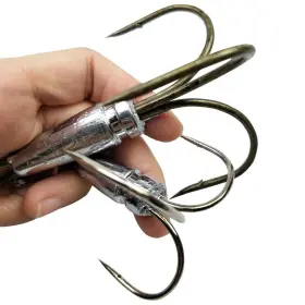 Laxygo 652267650094 Snagging Hooks Weighted Treble 2pcs/pack Fishing 5 Sizes