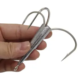 Laxygo 762917140742 2pcs/pack Snagging Weighted Treble Hooks Large Fishing 1.7oz 2
