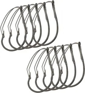 Laxygo 762917140865 10pcs/box Weedless Worm Hooks Wacky Fishing Hook For Bass 2/0-10pcs Laxygo 762917140865 10pcs/box Weedless Worm Hooks Wacky Fishing Hook For Bass 2/0-10pcs