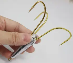 Laxygo 762917140957 2pcs/pack Snagging Treble Hooks Large Weighted Fishing 1.0oz 1.7oz 2.6o