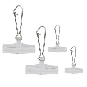 Laxygo 762917144030 30pcs Fishing Sinker Slides With Hooked Snap Line Connectors Duo