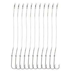 Laxygo 796391967175 20pcs/pack Fishing Hook Rigs Nylon-coated Line 8.2 Inch Silver Laxygo 796391967175 20pcs/pack Fishing Hook Rigs Nylon-coated Line 8.2 Inch Silver
