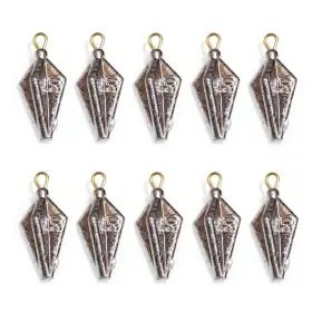 Laxygo 796391968943 20pcs/pack Fishing Pyramid Weights Bullet Lead Sinker Kit 10g 30g1.0o
