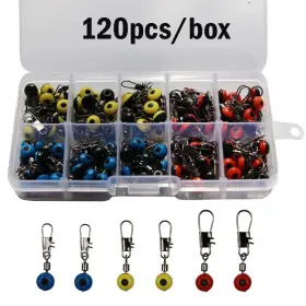 Laxygo 798863159668 Fishing Line Sinker Slides Float Connector Rolling Swivels With Inter