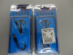 Lazer Trokar Tk133 Lot Of 2 3/0 And 4/0 Big Nasty Flippinft Hook Heavy Cover