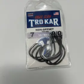 Lazer Trokar Tk4-9/0 9/0 7 Pack Eagle Claw Tk4 Lancet Circle Non-offset Hook