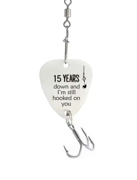 Liduola 734830472941 15th Wedding For Men 15 Year Anniversary Fishing Hook Gifts Husband Chris Liduola 734830472941 15th Wedding For Men 15 Year Anniversary Fishing Hook Gifts Husband Chris