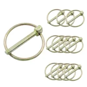 Lifcratms Lif240829-796 12 Pcs 3/16 Lynch Pin Linch With Ring Shaft Locking Heavy Inch Lifcratms Lif240829-796 12 Pcs 3/16 Lynch Pin Linch With Ring Shaft Locking Heavy Inch