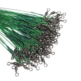 Likefish 798863160961 60pcs Fishing Wire Leaders Nylon-coated Line With Swivels