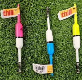 Lindy Umc320 Thill Bubbftl Gum Bobbers Float 1/2 Inch Assorted Colors - 15 Pack