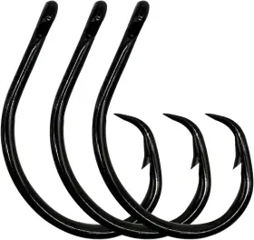 Lkyrui 708818264026 Wide Gap Circle Hooks Saltwater In-line Fishing 3/0#-30pcs-106.9lb Black Lkyrui 708818264026 Wide Gap Circle Hooks Saltwater In-line Fishing 3/0#-30pcs-106.9lb Black