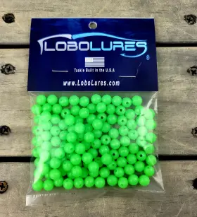 Lobo Lures Lmp-05-0010 100 Pack 8mm Lumo Glow In The Dark Round Lure Lobo Lures Lmp-05-0010 100 Pack 8mm Lumo Glow In The Dark Round Lure